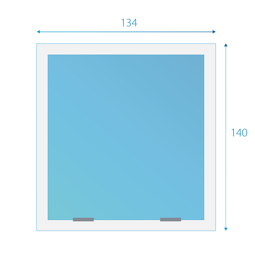Fakro wit tuimeldakraam onderhoudsarm FTU-X P50 134x140 cm