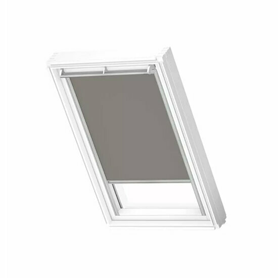 Velux rolgordijn grijs (wit) DKL U08 0705SWL