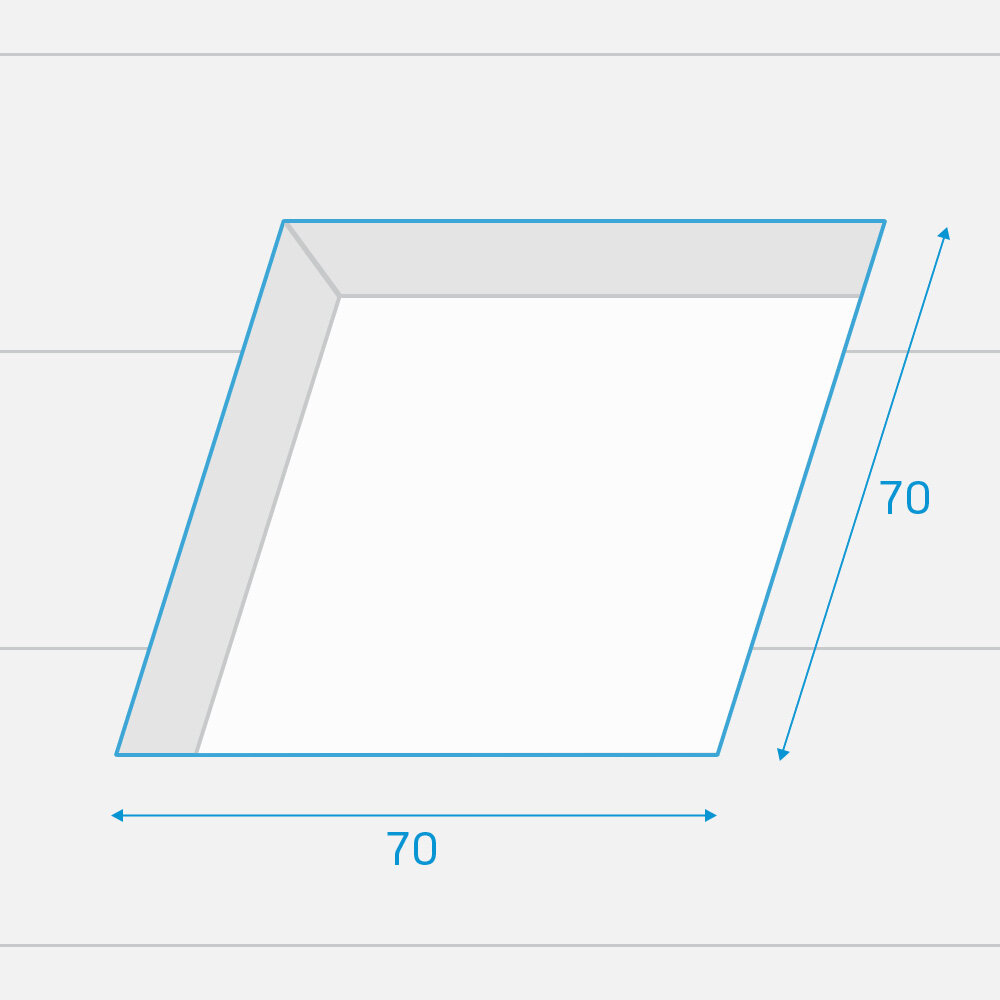 Fakro lichtkoepel vlak glas elektrisch DEG 70x70 cm