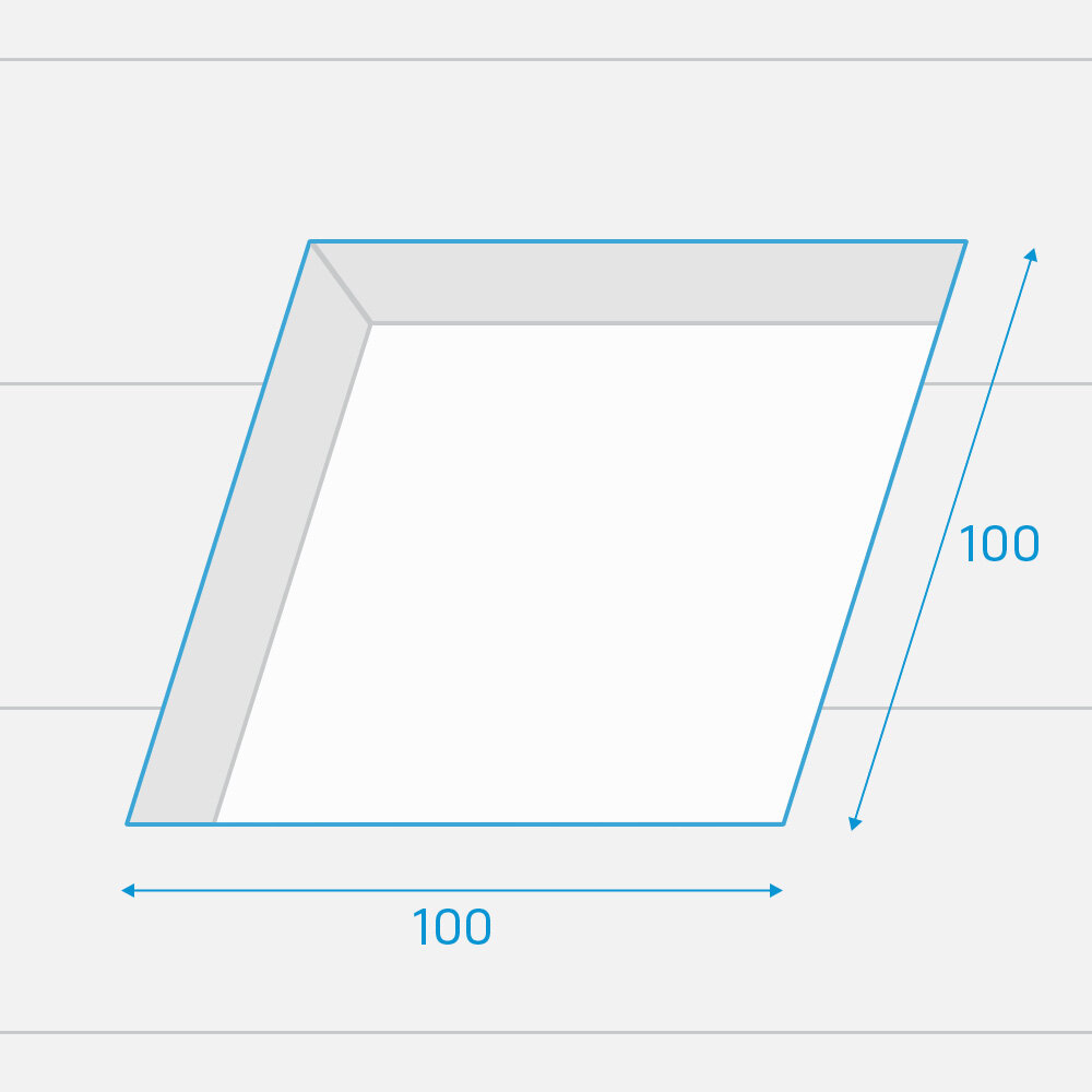 Fakro lichtkoepel vlak glas elektrisch DEG 100x100 cm