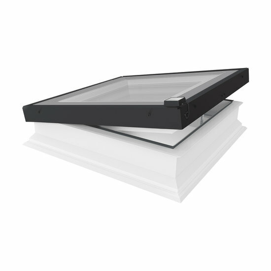 Fakro lichtkoepel vlak glas elektrisch DEG 100x100 cm