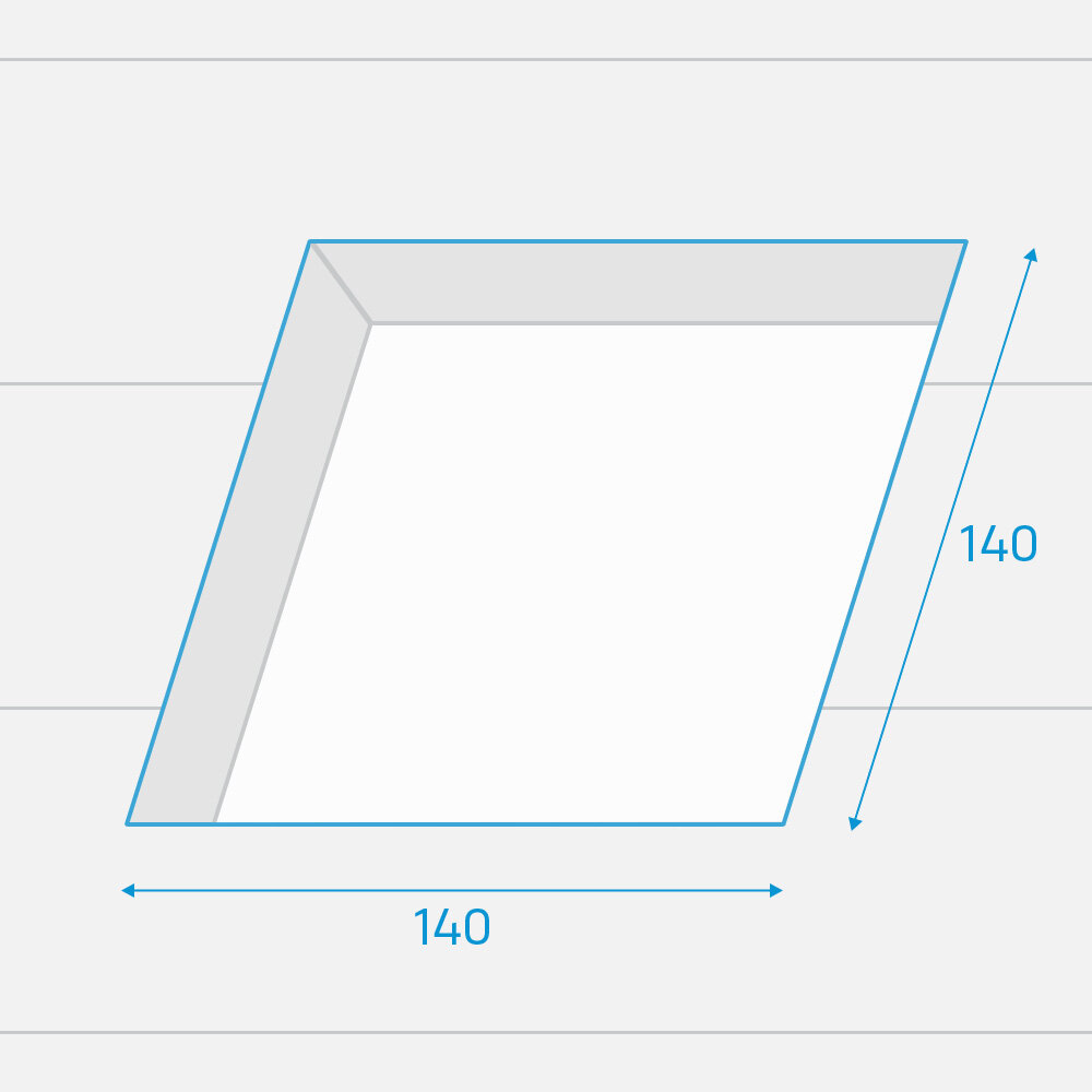 Fakro lichtkoepel vlak glas DXG 140x140 cm