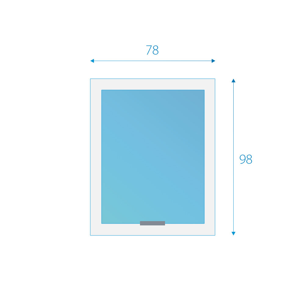 Fakro wit tuimeldakraam onderhoudsarm FTU-V U41 78x98 cm