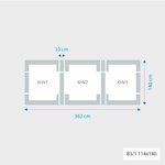 Fakro 3-in-1 set koppelgootstukken 114x140