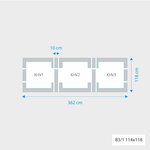 Fakro 3-in-1 set koppelgootstukken 114x118