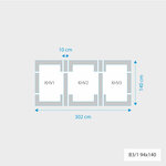 Fakro 3-in-1 set koppelgootstukken 94x140