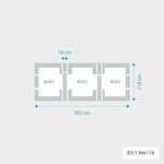 Fakro 3-in-1 set koppelgootstukken 94x118