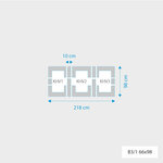 Fakro 3-in-1 set koppelgootstukken 66x98