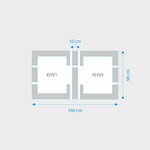 Fakro 2-in-1 set koppelgootstukken 78x98