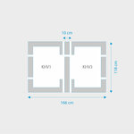 Fakro 2-in-1 set koppelgootstukken 78x118