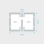 Fakro 2-in-1 set koppelgootstukken 78x140
