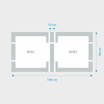Fakro 2-in-1 set koppelgootstukken 94x98