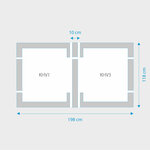 Fakro 2-in-1 set koppelgootstukken 94x118