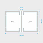 Fakro 2-in-1 set koppelgootstukken 94x140