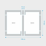 Fakro 2-in-1 set koppelgootstukken 94x160