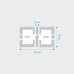 Fakro 2-in-1 set koppelgootstukken 55x78