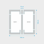 Fakro 2-in-1 set koppelgootstukken 78x160