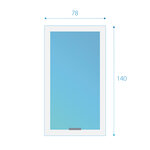 Fakro wit tuimeldakraam onderhoudsarm FTU-X P50 78x140 cm