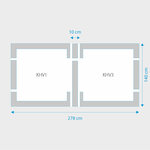 Fakro 2-in-1 set koppelgootstukken 134x140