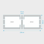 Fakro 2-in-1 set koppelgootstukken 134x98